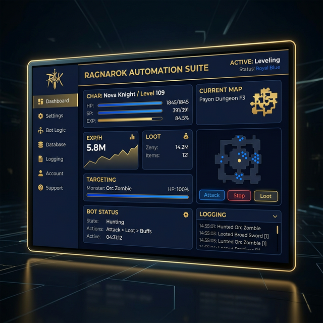 Prontera Labs Ragnarok Online Bot Interface